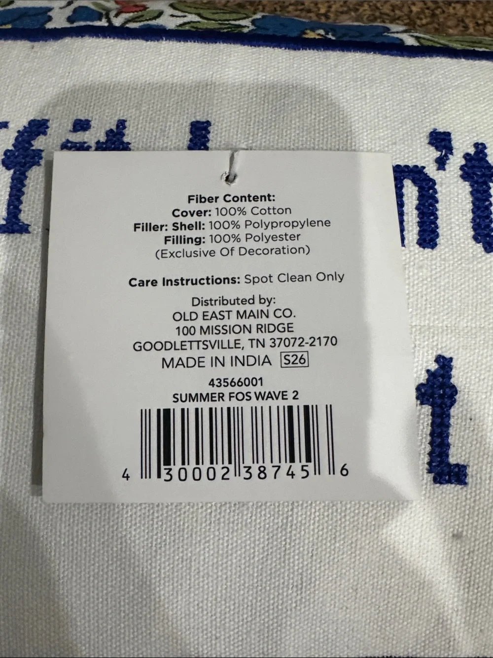 Embroidered Spicy Pillow
